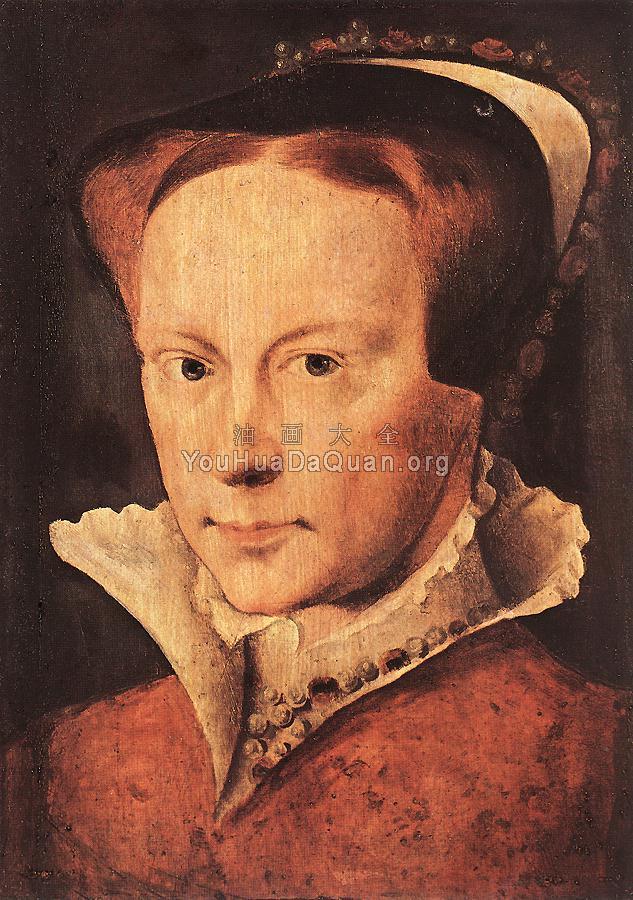 Portrait of Mary, Queen of England - 安东尼斯·莫尔·范·达索斯特